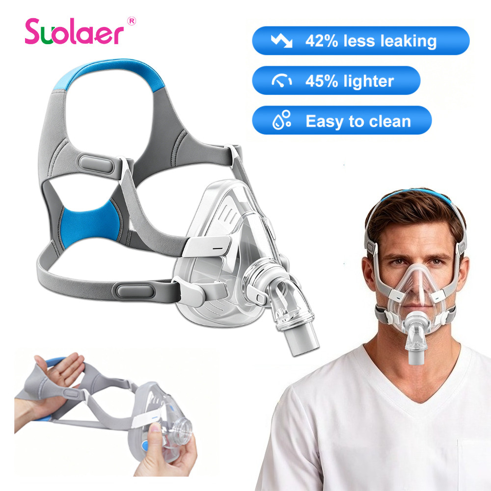 Resmed AirFit F20 ระบบกรอบสําหรับระบบกรอบหน้ากากซิลิโคนอ่อนนุ่มแบบเต็มหน้ารวมข้อศอกและเบาะ