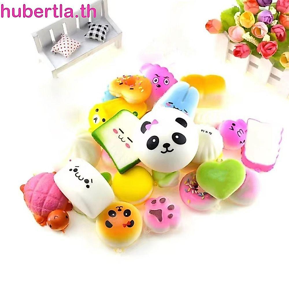 ฮับ ของเล่นบีบ,สายคล้องโทรศัพท์มือถือแกล้งเล่นอาหารของเล่นขนมปังนุ่ม,พวงกุญแจขนมปังจําลองน่ารักมินิขนาด น่ารัก บีบจี้เค