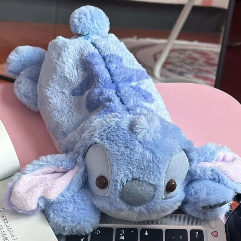 การ์ตูนน่ารัก Lilo & Stitch Plush ดินสอกรณีตุ๊กตา Desktop รูปที่ 2
