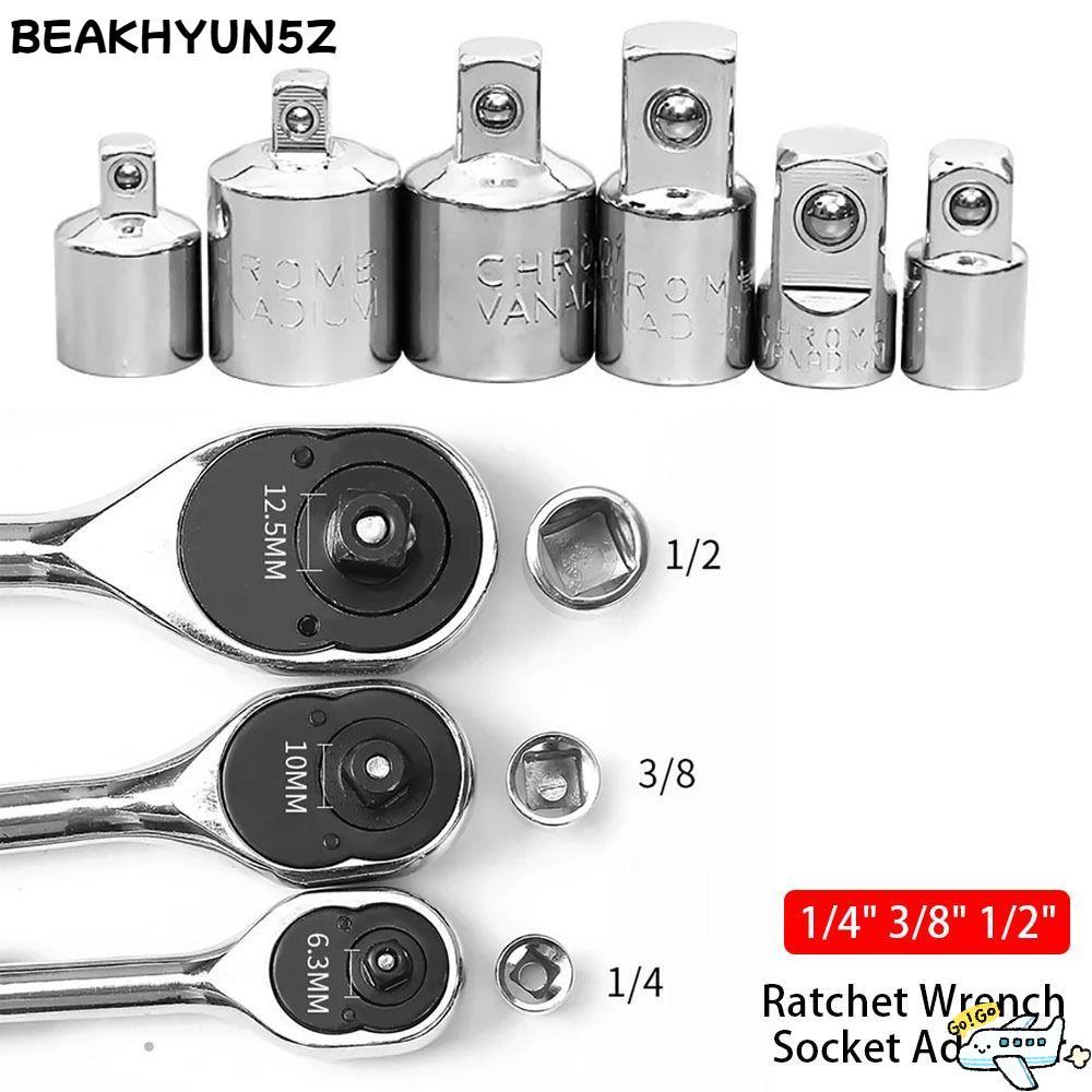 BEAKHYUN5Z 1 ชิ้นอะแดปเตอร์ซ็อกเก็ต, ประแจอะแดปเตอร์ส่วน 1/4 3/8 1/2 นิ้วประแจวงล้อแขน, หญิงถึงชายหัวอะแดปเตอร์ไดรฟ์ Spanner Converter ซ็อกเก็ตแปลง