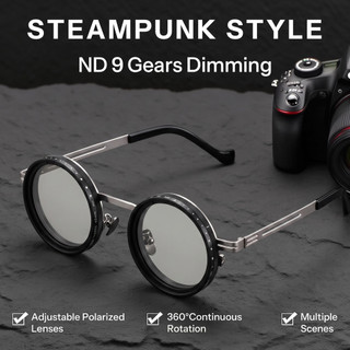 Hadiah Lebaran Kacamata Hitam ND9 Filter Anti Gores UV400 Adjustable Polarized Pria Kaca mata Sunglasses