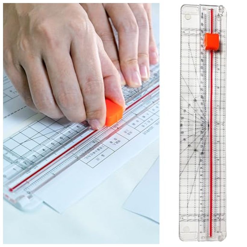 Wefitfix Paper Cutter Multifunctional Slide Cutter for A3/A4/A5/B5/B6 Paper, Cuts up to 5 Sheets, Sa
