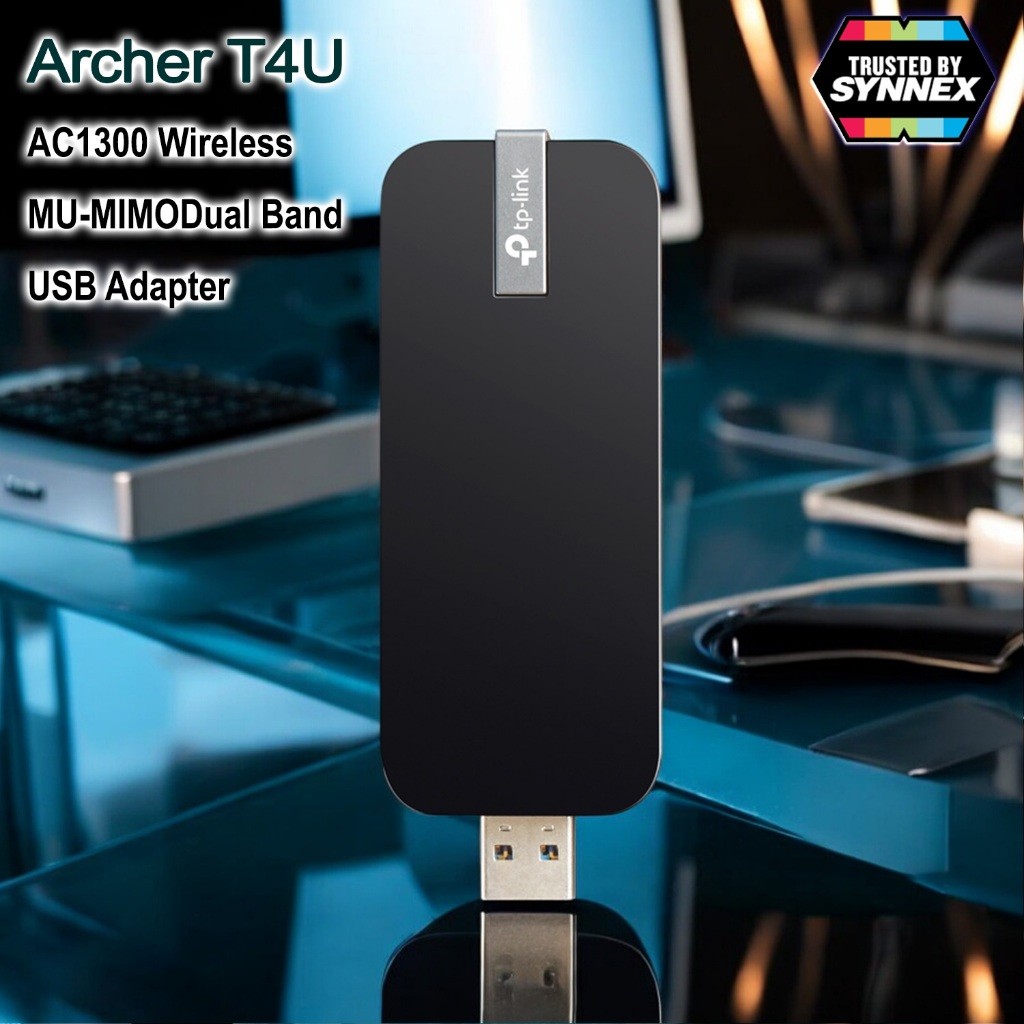 TP-Link Archer T4U AC1300 Dual Band USB Adapter ตัวรับสัญญาณ WiFi (High Gain Wireless)
