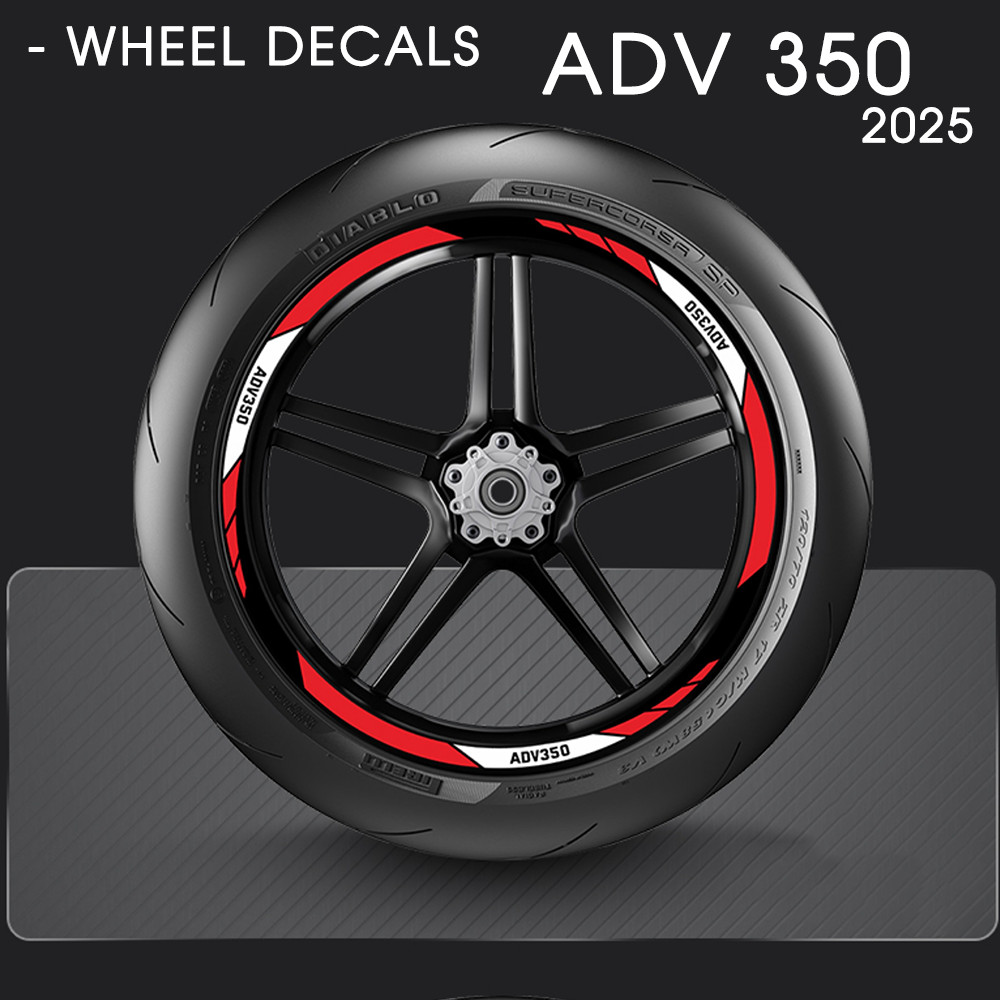 GสําหรับHONDA ADV350 ADV 350 ล้อรถจักรยานยนต์Decal ADV350 2025 อุปกรณ์เสริมล้อตกแต่งสติกเกอร์ 350ADV