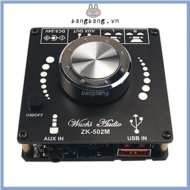 Bảng mạch khuếch đại kỹ thuật số ZK-502M tương thích với bluetooth âm thanh nổi HIFI 2.0