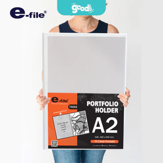 แฟ้มสะสมผลงาน E-file รุ่น 750A แฟ้ม A2 / A3 PORTFOLIO อี-ไฟล์ แฟ้มเก็บโปสเตอร์ เก็บเอกสาร (จำนวน1ชิ้น)