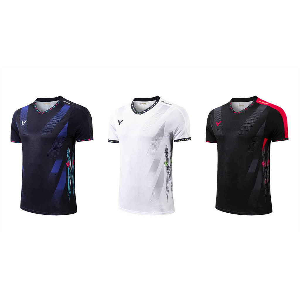 Victor Badminton เสื้อยืดแห้งเร็วสำหรับการฝึกซ้อมและแข่งขัน ปี 2025