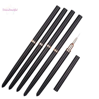<DBFl-t> 5 ชิ้น/เซ็ต Nail Art Liner แปรงสําหรับ Striping ภาพวาดออกแบบ,เจล Liner Nail Art แปรงสําหรับเล็บ 7/9/11/15/20 มม.ใหม่