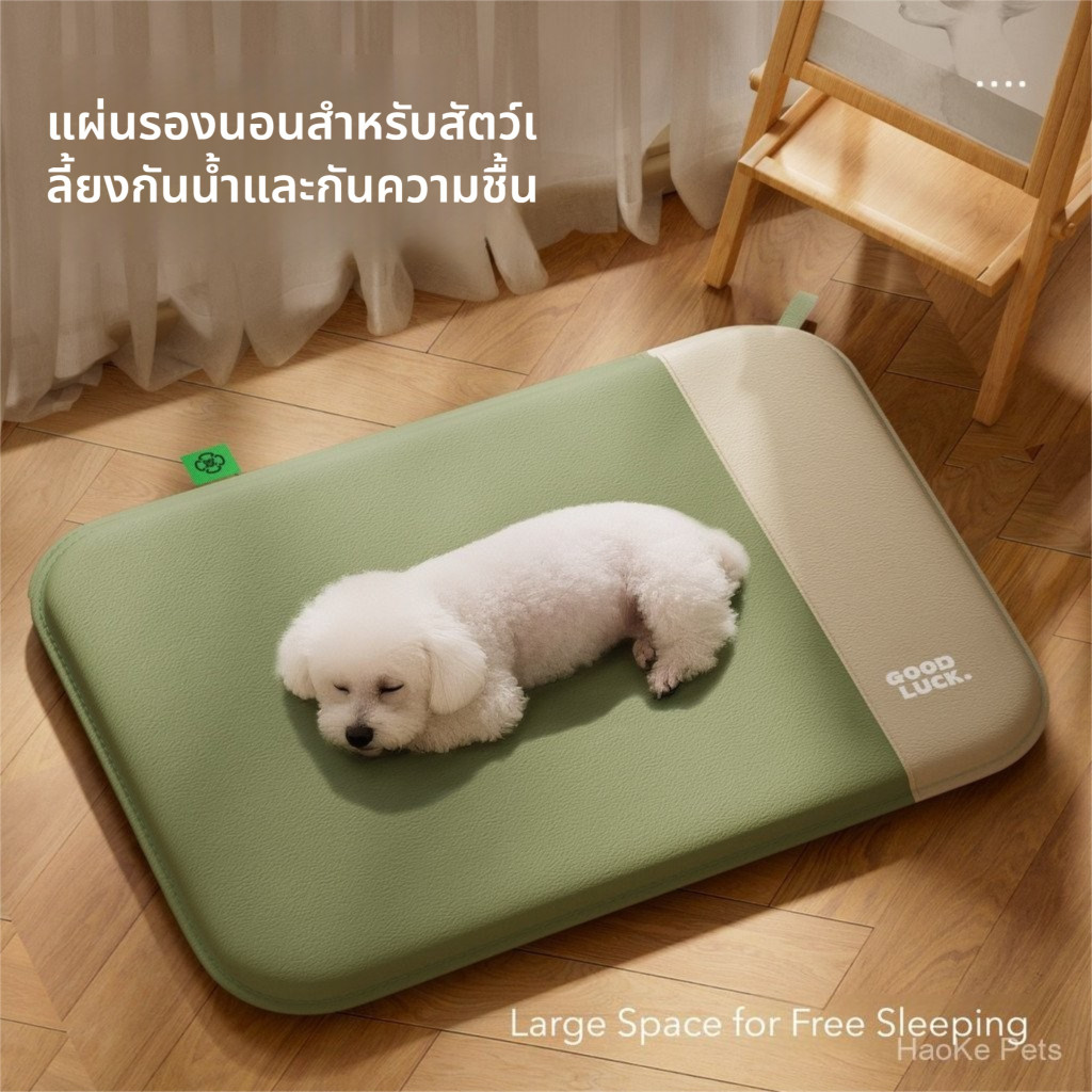 เสื่อนอนสัตว์เลี้ยง หนัง กรงแมวกันน้ำกระเซ็น สำหรับใช้กับทรายแมว ขนาดเล็กขนาดกลางสุนัข