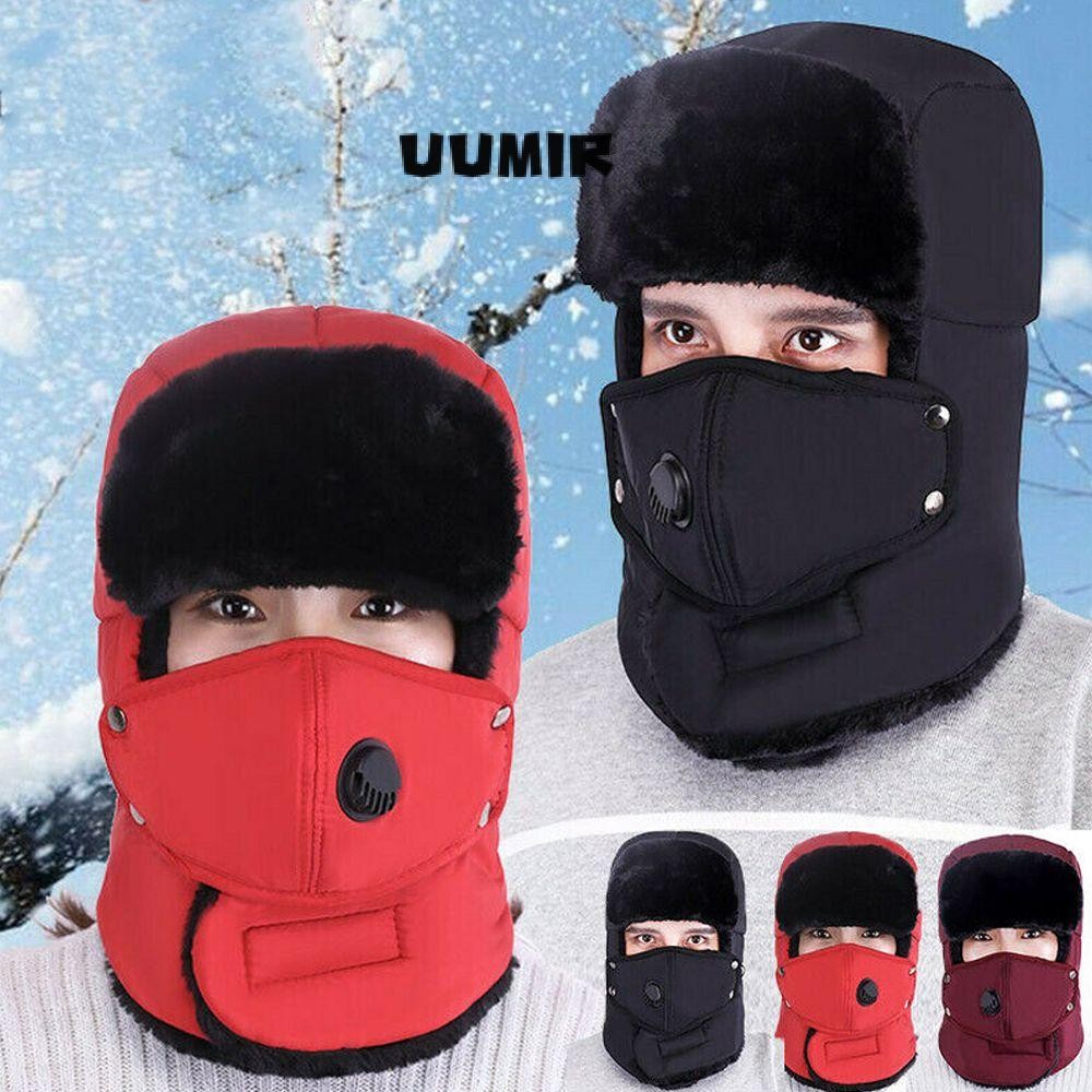 UUMIR Trapper Hat Cotton Warm Ushanka Winter Bomber Hat