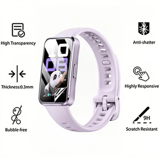 ฟิล์มแก้วนิรภัย 9D for Huawei Band 11/Pro 10 9 8 7 อุปกรณ์ป้องกันหน้าจออ่อน for Smartwatch Huawei Band 10 9 8 7 NFC