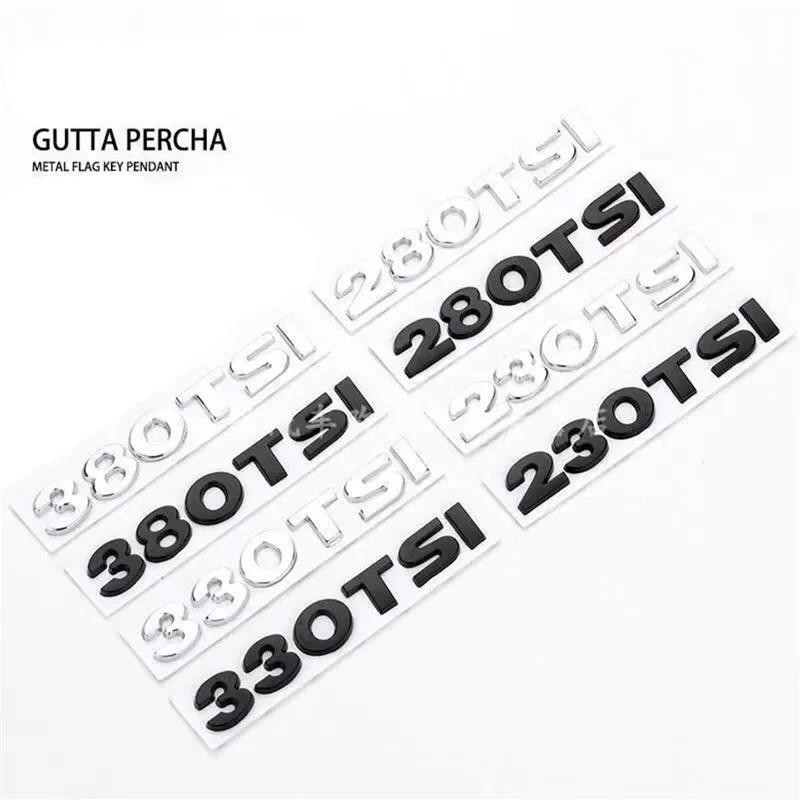 Auto 280TSI 330TSI 380TSI สติ๊กเกอร์ดิจิตอลติดรถยนต์สําหรับป้ายด้านหลังและด้านหลังชิ้นส่วน Autobotau