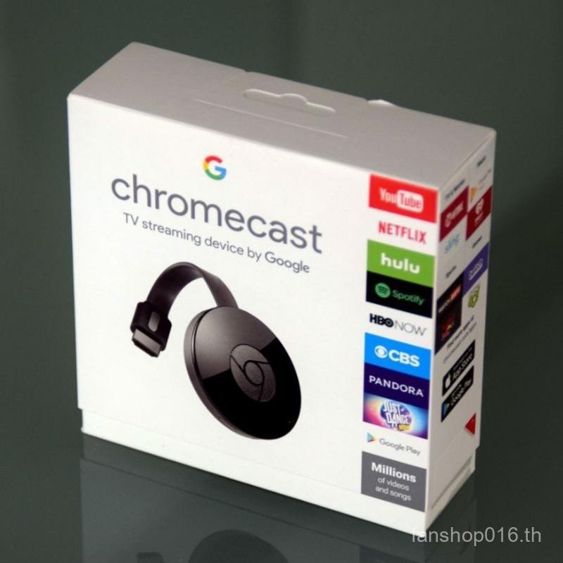 Chromecast G2 4K Ultra HD ดั้งเดิมสําหรับการสตรีมทีวีความละเอียดสูง Google Miracast
