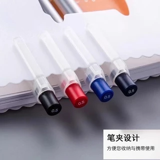 Muji-Smooth และ Quick Dry Good Write 0.5/0.38mm-Black สีน้ำเงินเข้มสีน้ำเงินเข้มสีแดงเข้ม