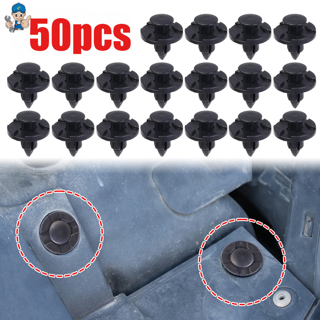 10/30/50ชิ้น8มิลลิเมตรหลุมเข้ากันได้ หน้า หัวเข็มขัดรถ-ทนต่อการสึกหรออัตโนมัติ รีเทนเนอร์ สําหรับกันชนแผงประตู