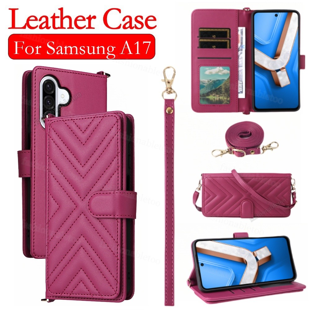 SAMSUNG สําหรับSamsungA17 5Gหนังเคสโทรศัพท์สําหรับSamsung Galaxy A07 LTE A17 A27 A37 A57 A07LTE Sams