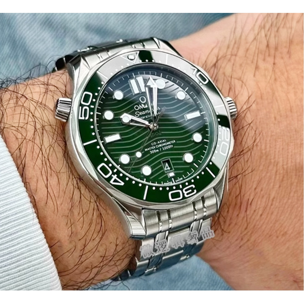 Ou Mijia Hippocampus 300 นาฬิกาผู้ชายอัตโนมัติสีเขียว Disc นาฬิกาผู้ชาย