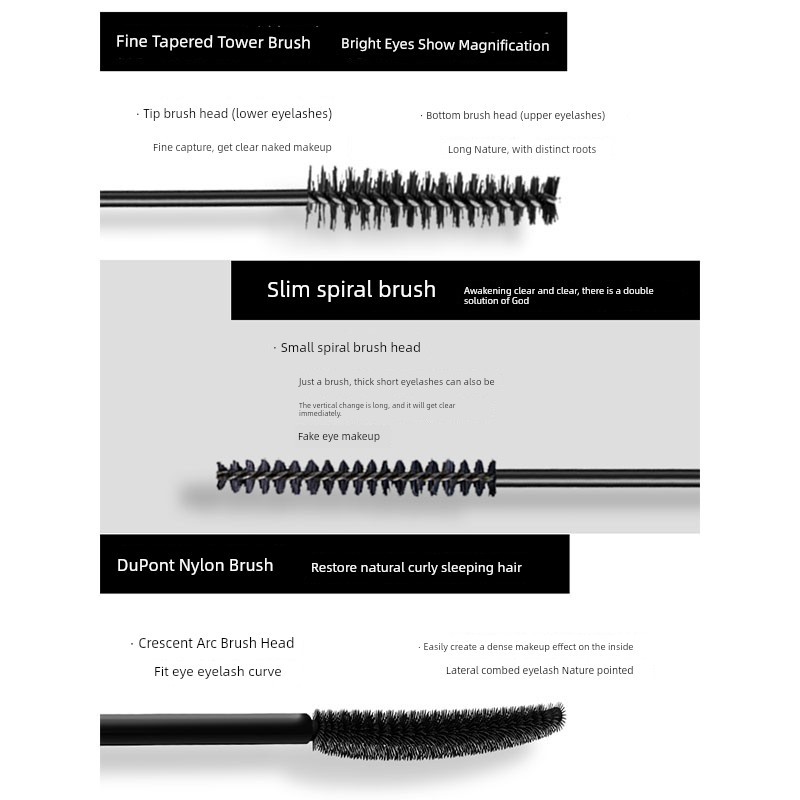 Akf Mascara Non-Irritting Open Eyes 2025 Super ใช้งานง่ายกันน้ํา Long Curling Non-Smudge Primer