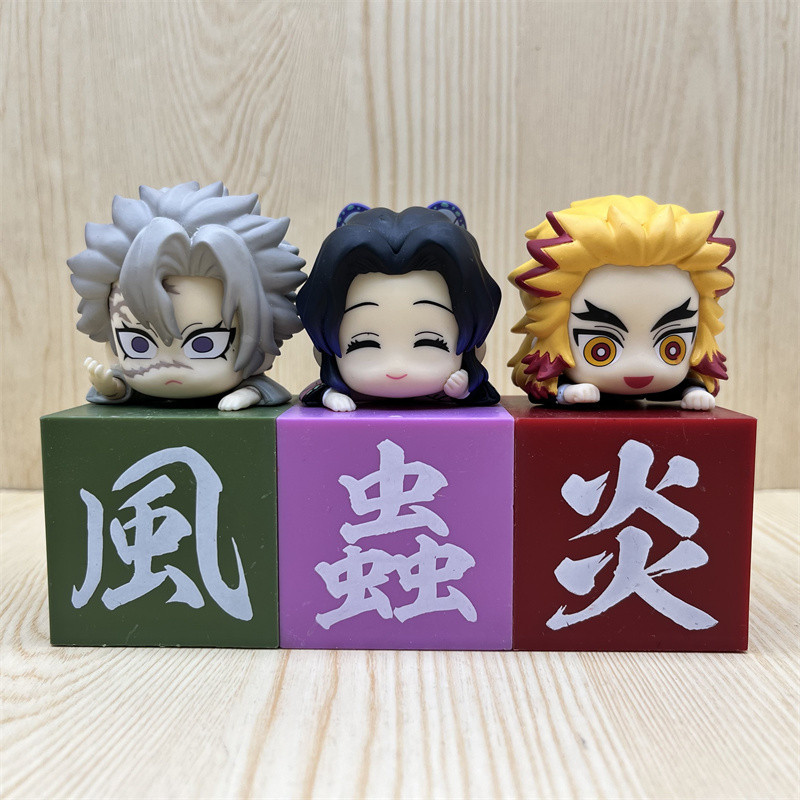 【พร้อมส่ง】อาคาสะ ชิโนบุ มุอิจิโร่ muichiro figure demon slayer popmart rengoku figure Tokito Muichir