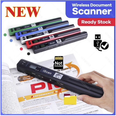 แนะนําใหม่ A4 เอกสาร JPG/PDF Scanner Mini Portable Digital Scanner 900DPI Handholdscan Portable Hand