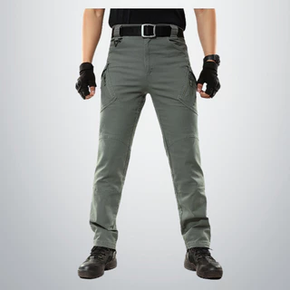 เนื้อยีนส์หนา ผ้ายืด IX9 กางเกงคาร์โก้ กางเกงยุทธวิธี แนว Tactical ไซส์ XS-4XL
