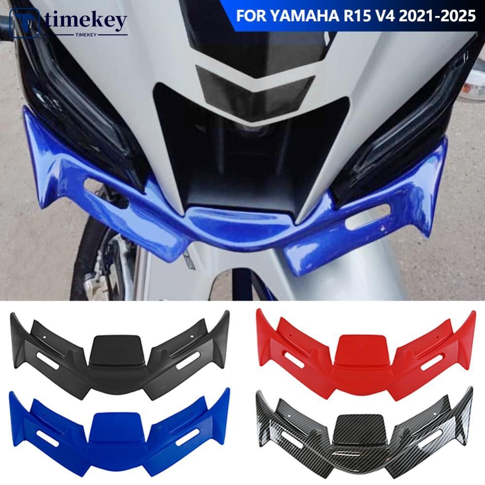 TME รถจักรยานยนต์ Aerodynamic ปีกด้านหน้า Beak สไตล์ Wind Deflector กับ Shark Fin ด้านหน้า Air Intak