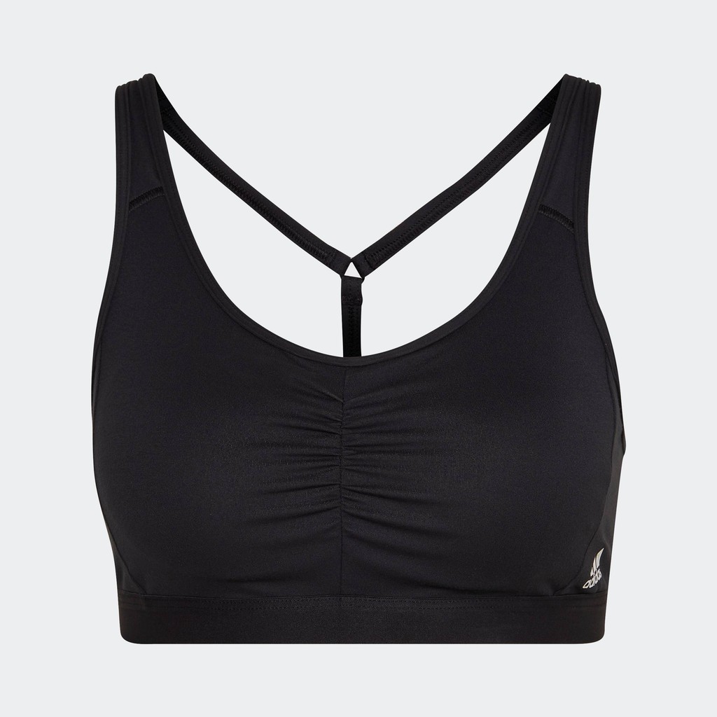 adidas Gym & Training สปอร์ตบราซัพพอร์ตระดับปานกลาง Optime 3-Stripes ผู้หญิง สีขาว KA0103