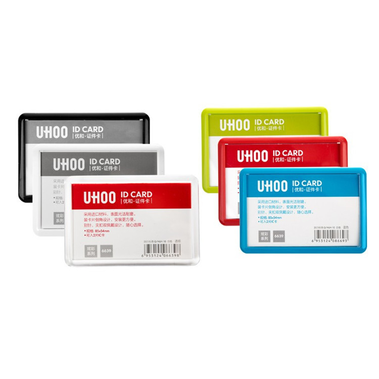 Youhe 6639 Badge Pin Clip Dual-Use Card Holder Work Card Holder Work Permit Nurse Doctor Work Permit