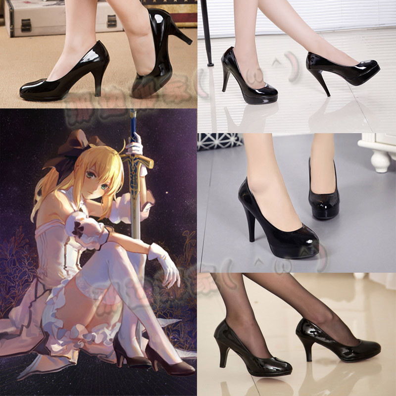 รองเท้าธีม Saber Lily จากเกม fgo My King Arturia