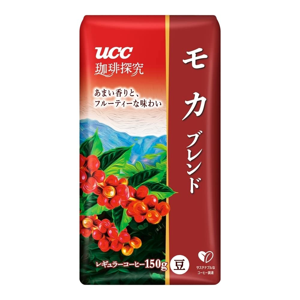 UCC Coffee Exploration Roasted Beans Mocha Blend 150g x 3 Regular Coffee(Beans)