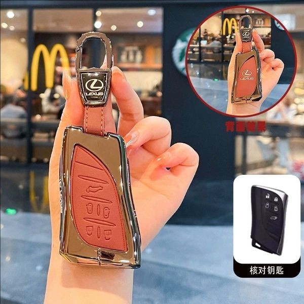 Lexus Car MPV Key Cover เหมาะสําหรับ LM350H LM500H Lelfa โลหะรวมทุกอย่างกรณีหัวเข็มขัด
