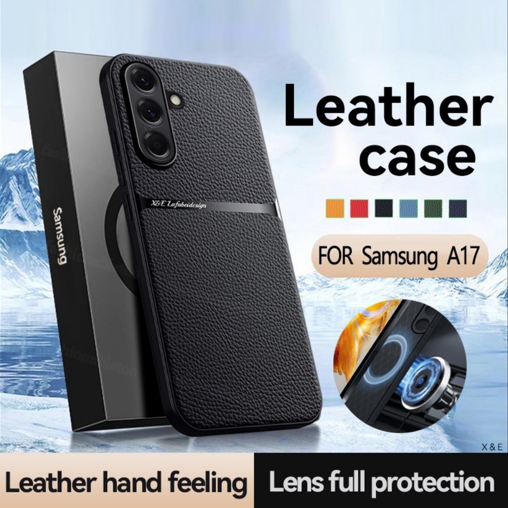 SAMSUNG สําหรับSamsungA17 5G PU Matte Textureเคสโทรศัพท์สําหรับSamsung Galaxy A07 LTE A17 A27 A37 A5