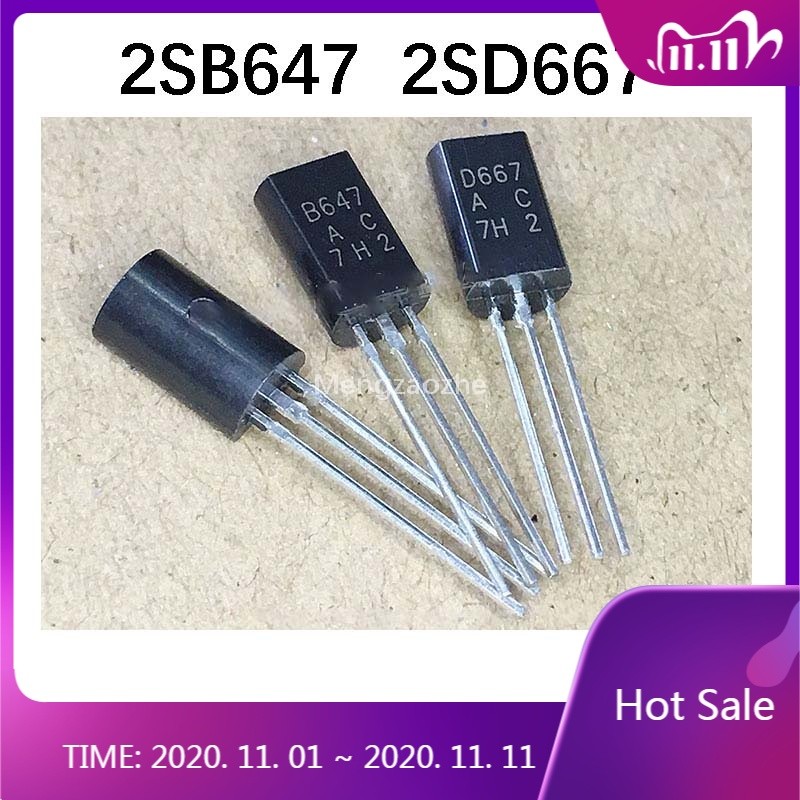QX ใหม่ 50 ชิ้น 100 ชิ้น 2SD667 2SB647 D667 B647 Triode การประกันคุณภาพ