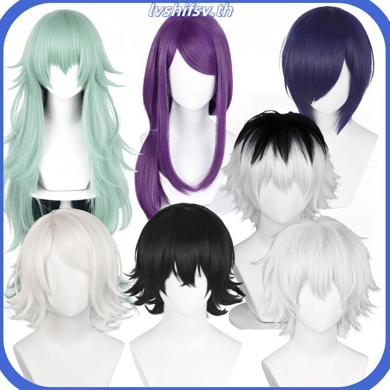 Anime Tokyo Ghoul Ken Kaneki Cosplay Wig 30cm Short Silver White Wigs Heat Resistant Synthetic Hair