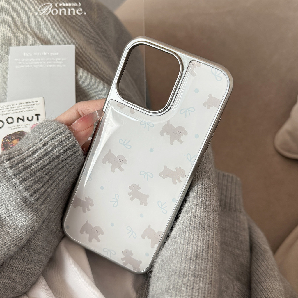 น่ารักสีเทาตุ๊กตาเคสโทรศัพท์Drop-ResistantสําหรับiPhone รูปที่ 3