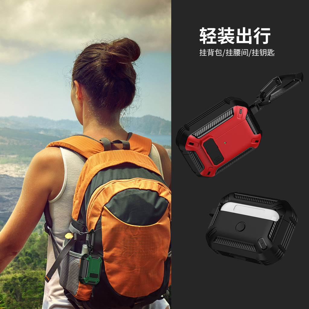 Lenuo สวิทช์ล็อคหูฟังสําหรับ AirPods 4 Pro 2 3 1 Pro 3 2 ปลอก Anti-Lost Carabiner Anti-fall กันกระแทกฝาครอบหูฟังเอียร์บัด - รูปที่ 3