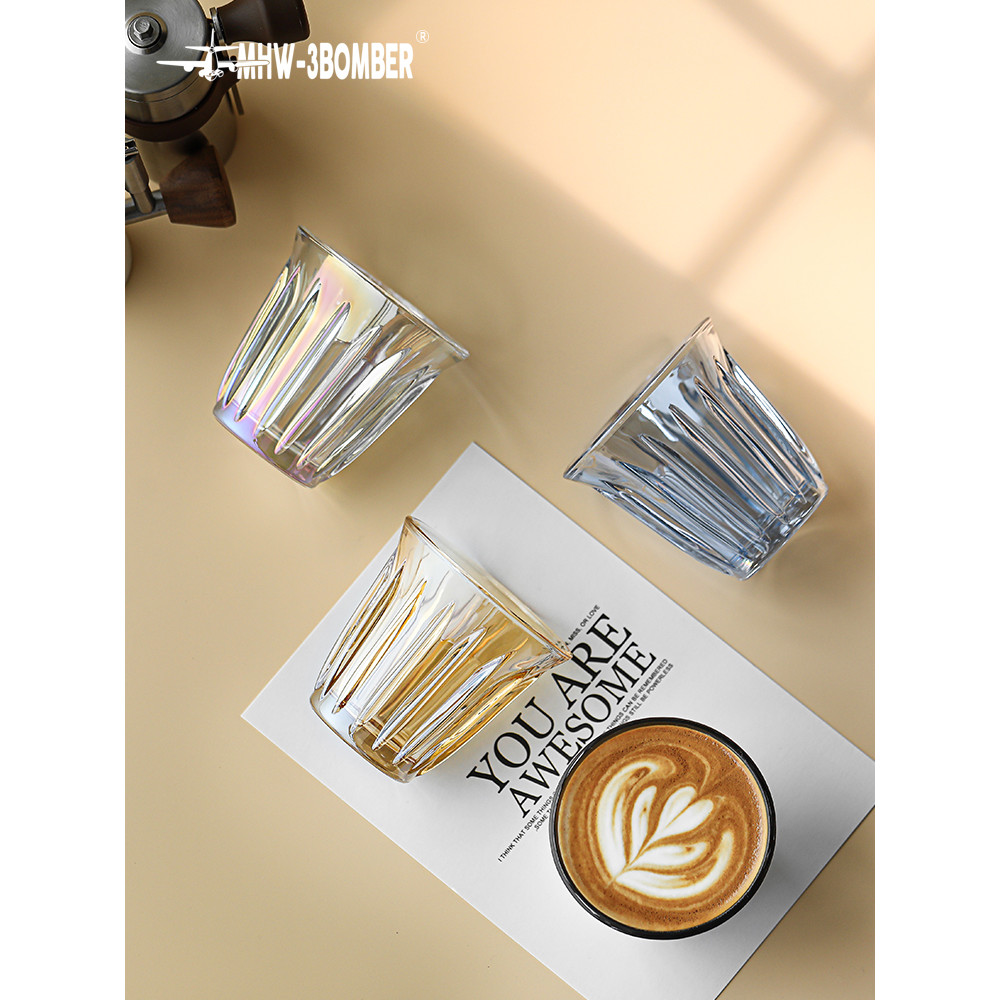 MHW-3BOMBER Bomber แก้วกาแฟออสเตรเลียถ้วยสีขาว Latte Cup Simple Retro Dirty Coffee Cup