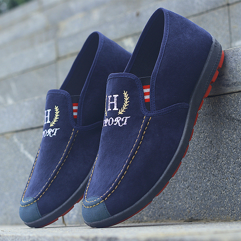 9.15 Single Shoes รองเท้าผ้าใบ Low-Top รองเท้าผ้าใบ Slip-On Mens Peas Shoes