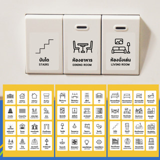 สติกเกอร์สวิตช์ไฟ: บอกลาความสับสน ประหยัดไฟ ดีไซน์มินิมอล! 💡…