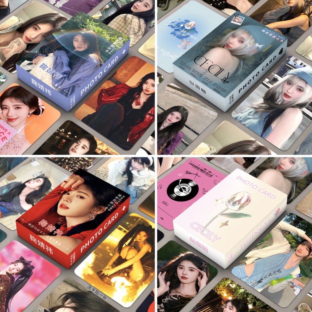 55 Ju Jingyi เลเซอร์การ์ด Ju Jingyi เลเซอร์ Photocards Star สินค้าโปสการ์ดเลเซอร์ LOMO การ์ดคอลเลกชั