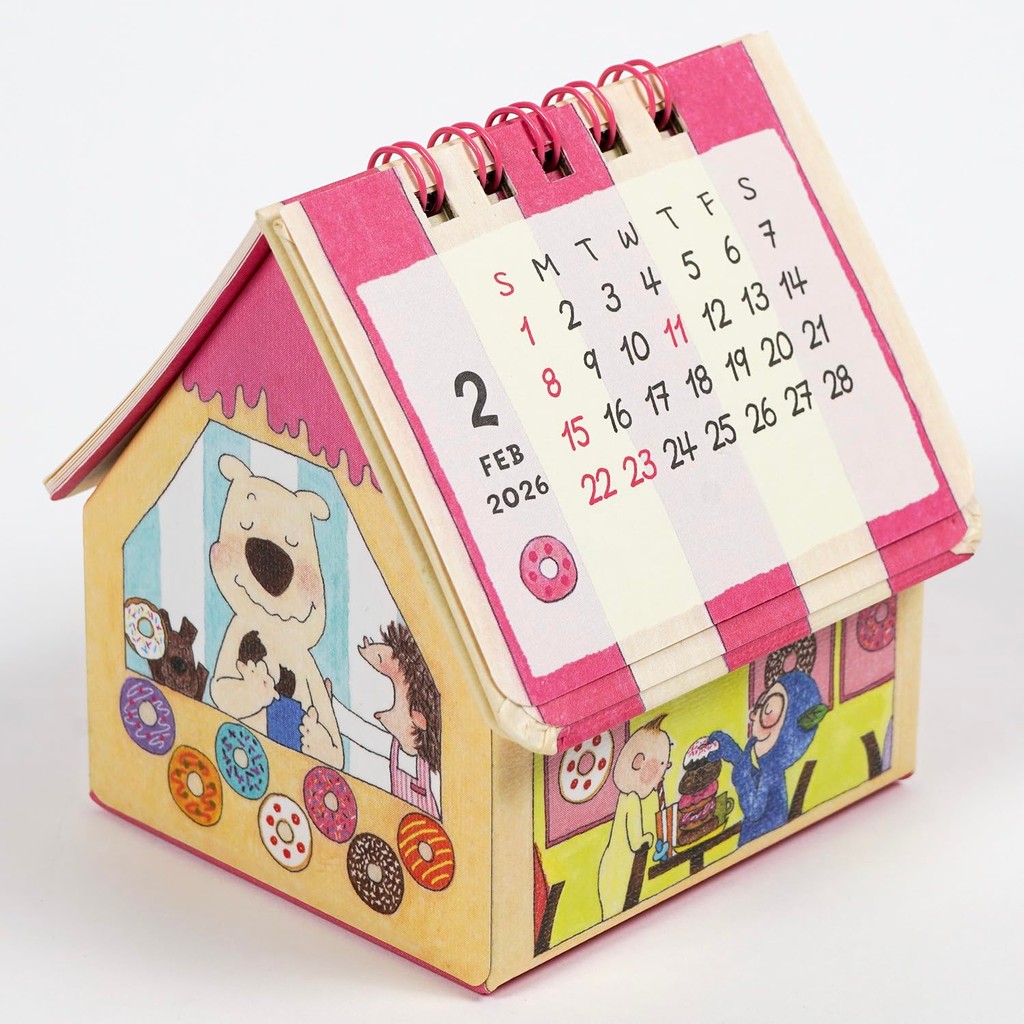 Greeting Life 2026 Calendar - Coco-chan House Box Desktop C-1733-RY, Japan Art and Craft supply
 - รูปที่ 3