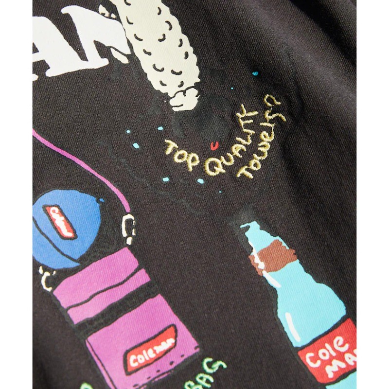 เสื้อยืด Coleman Matsui x FREAKSTORE ออกแบบการ์ตูนพิมพ์สำหรับทั้งผู้ชายและผู้หญิง ทำจากผ้าฝ้าย 100%, คอกลมแขนสั้น - รูปที่ 4