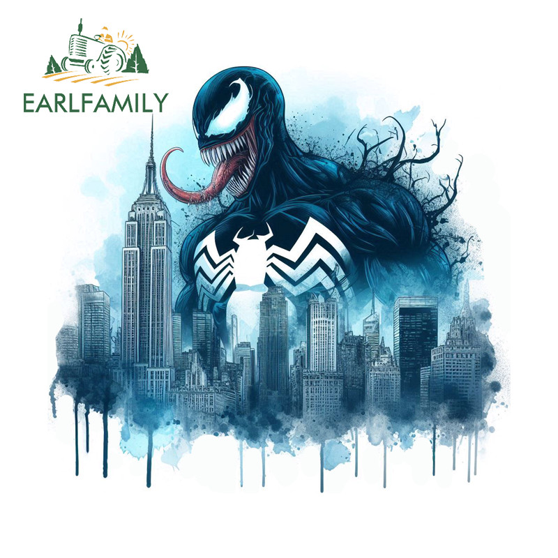 EARLFAMILY Venom อะนิเมะรถสติกเกอร์ที่น่าสนใจกันน้ํา Occlusion Scratch Campervan สเก็ตบอร์ดแล็ปท็อปไวนิล Decal แฟชั่นรถประตู Protector ราคา ถูกที่สุด ดีลบีเคเค แกลเลอรีภาพที่ 6
