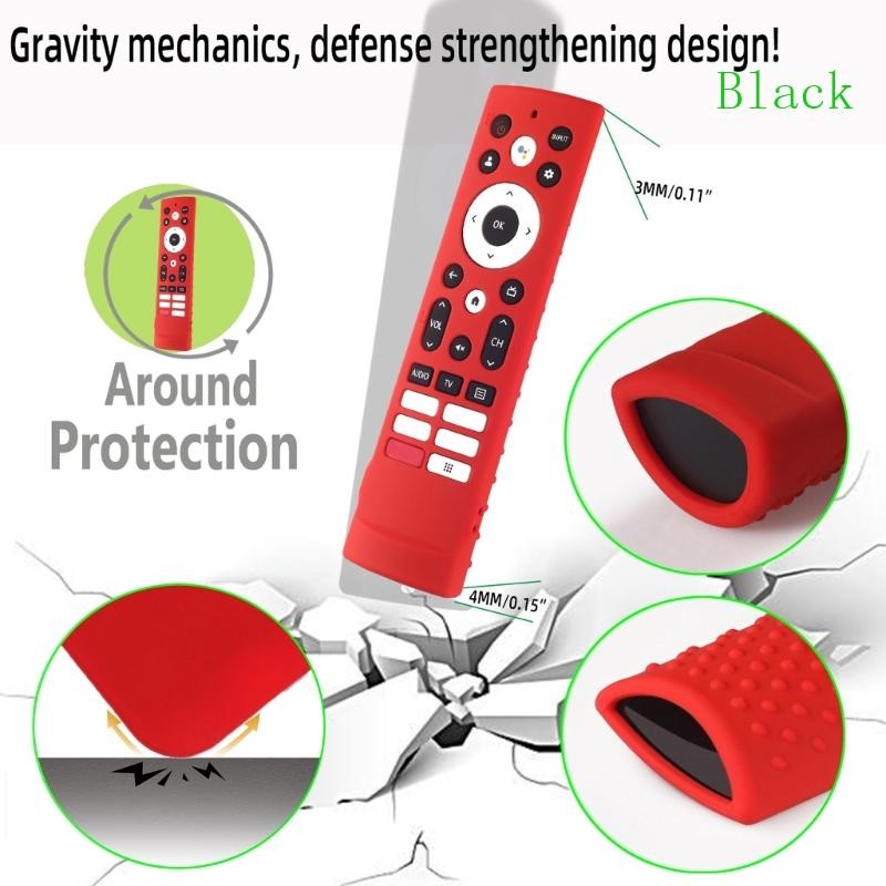 สีดําล้างทําความสะอาดได้ระยะไกลสําหรับ Hisense ERF3A90 ERF3D90H ERF3S90H กระเป๋ารีโมทคอนโทรล