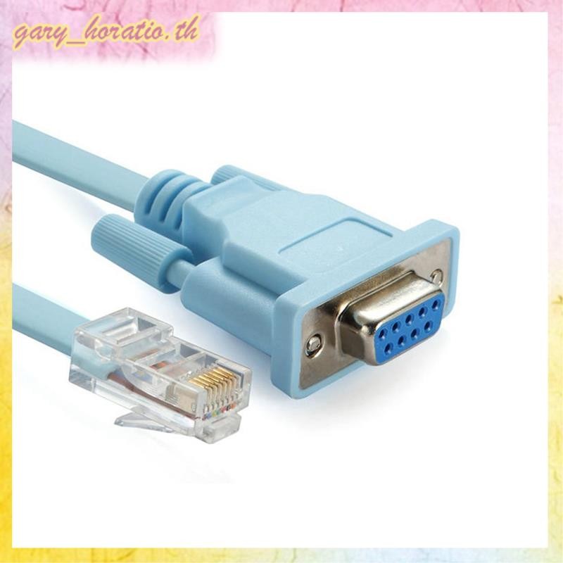 [THG1]สายคอนโซล USB RJ45 Cat5 Ethernet To Rs232 DB9 COM Port Serial Female Routers Network Adapter C