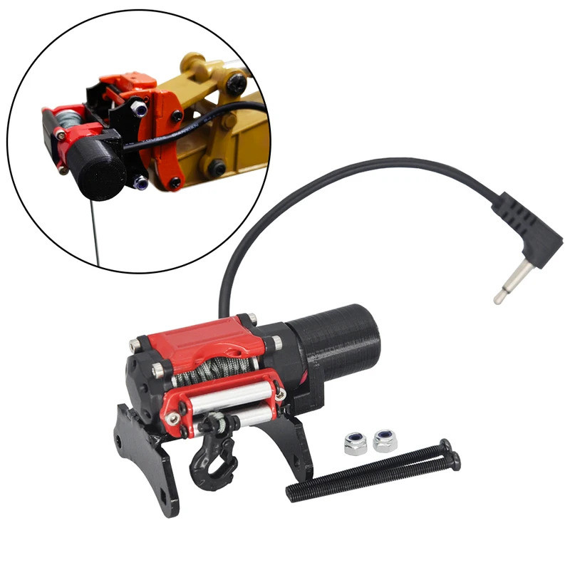 RC Excavator สาย Winch โลหะ Quick Hitch ถังเปลี่ยนสําหรับ Huina 1550 / 1580/ 1592/ 1593/ 1594 Excava