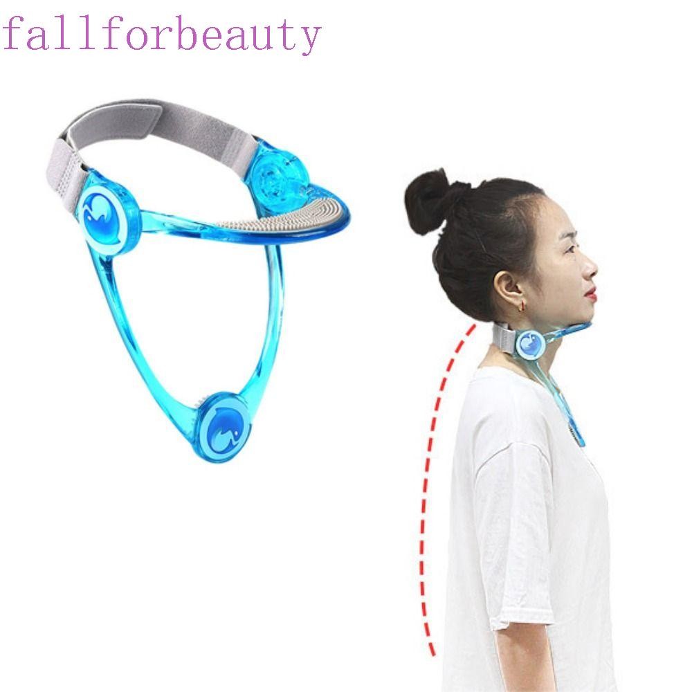 FALLFORBEAUTY พยุงคอ วัสดุ PC + TPU ปรับได้รอบทิศทาง ป้องกันหลังค่อมและคอไปข้างหน้า