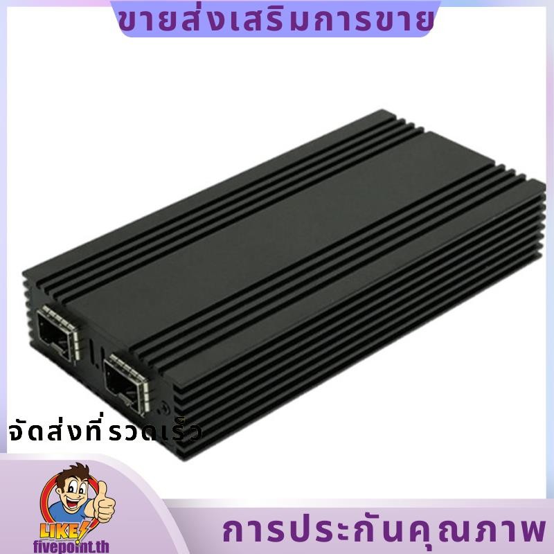 I82588ES 2 พอร์ต USB4.0 10G SFP+ การ์ดเครือข่ายพอร์ตคู่สําหรับอะแดปเตอร์ไฟเบอร์ออปติก 5/4/3 10GBASE-