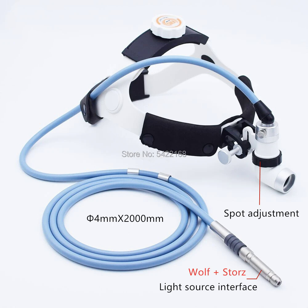 High Brightness Dental Surgical Medical Optical Fiber Headlight Headlamp ENT Oral Cosmetic Surgery P