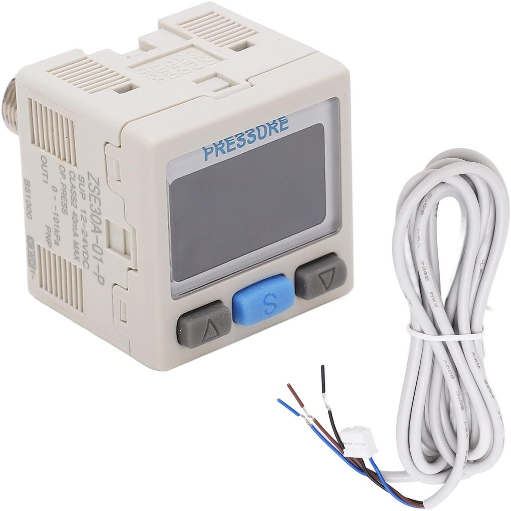 สวิตช์ความดันแบบดิจิตอล 12-24V DC Air Pressure Regulator Valve 0 ถึง ‐101kPa RC 1/8in Thread Digital